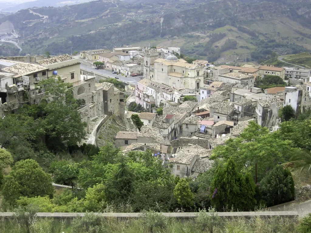 Il centro storico di Stilo visto dall’alto