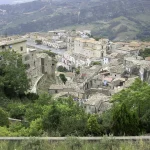 Il centro storico di Stilo visto dall’alto
